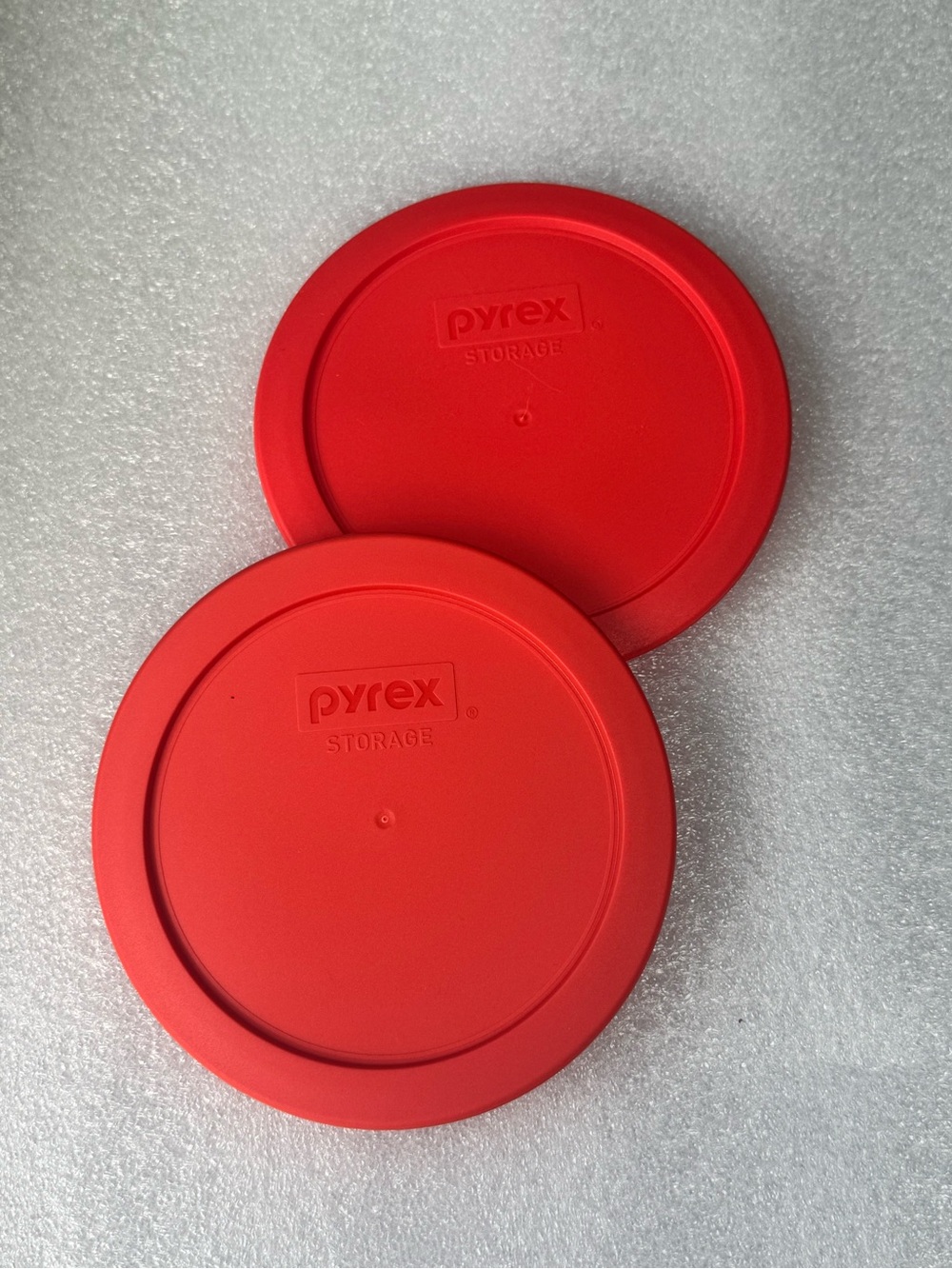 Pyrex 7201-PC 4 Cup Red Food Storage Replacement Lid (2-Pack) - 2-Pack